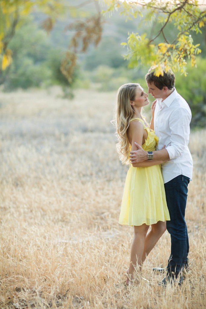 Engagement Yellow Dress