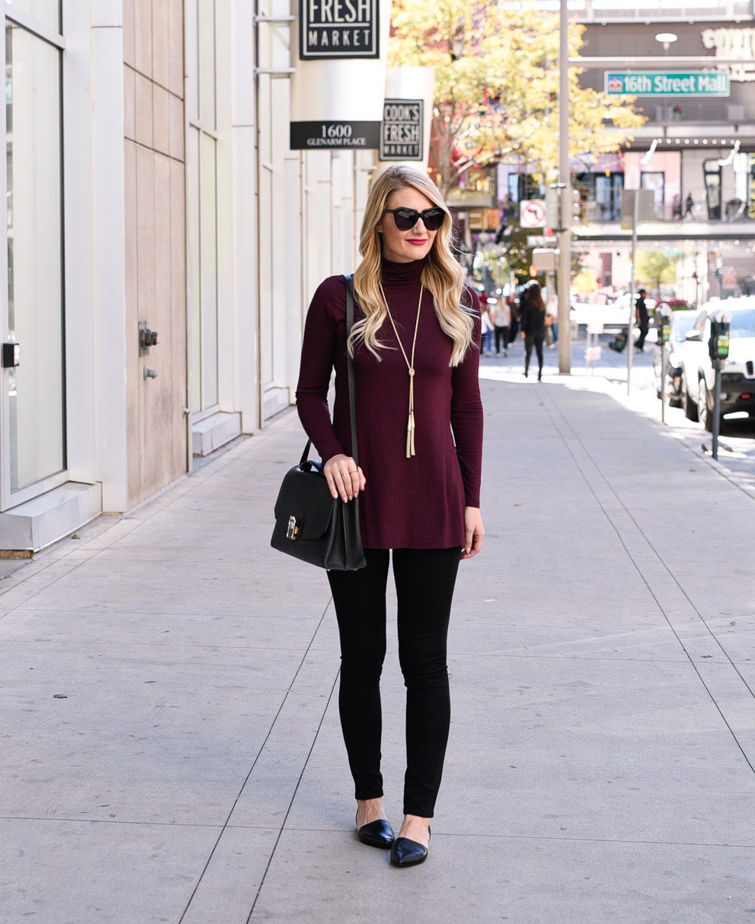 OOTD 10.17.18: Burgundy Sweater Tunic