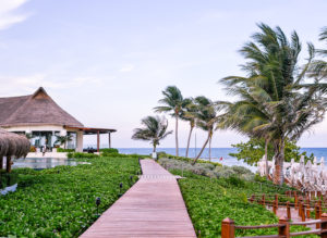 sunset in riviera maya at grand velas resort