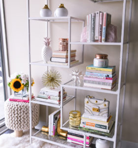 how to decorate a bookshelf