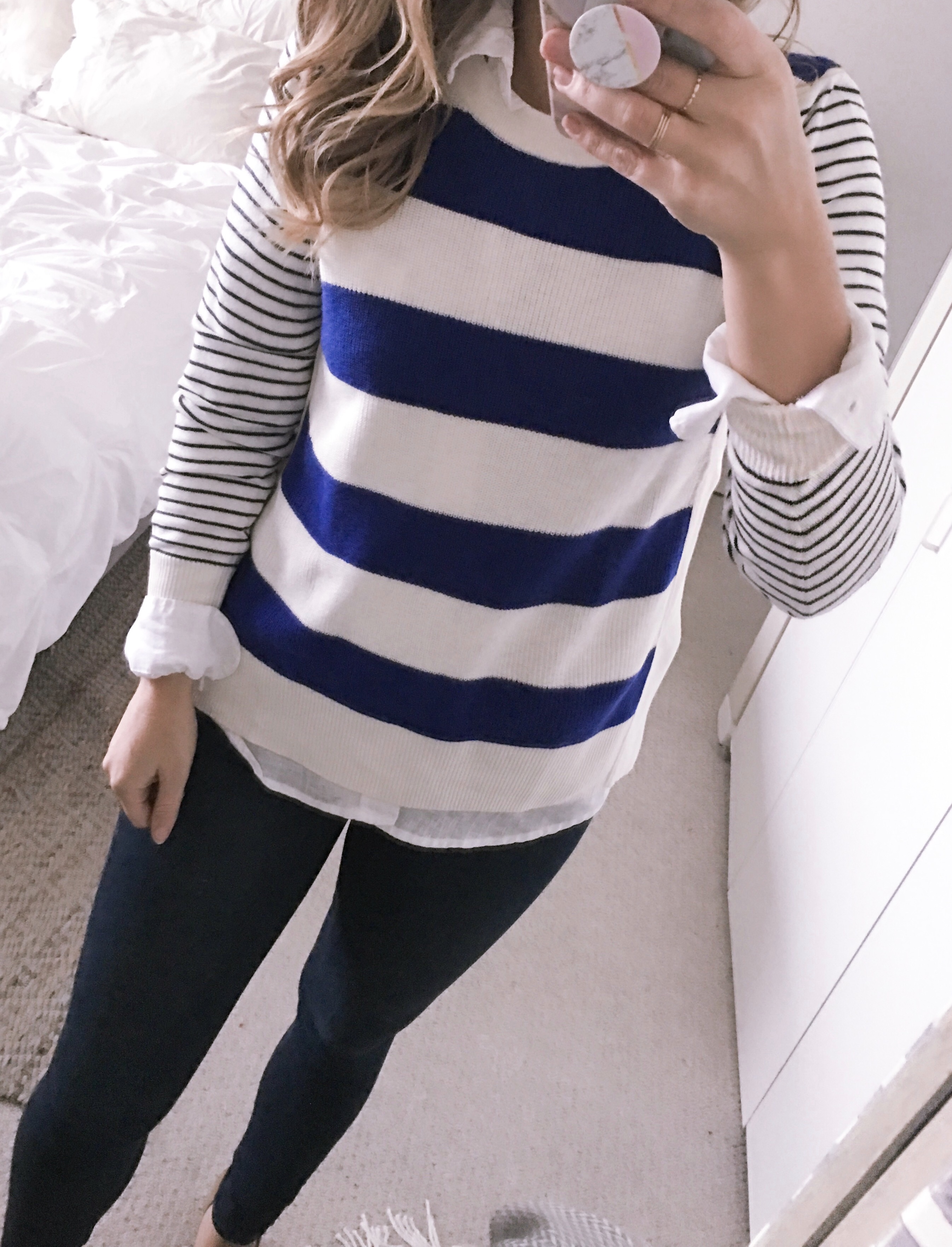 striped loft sweater