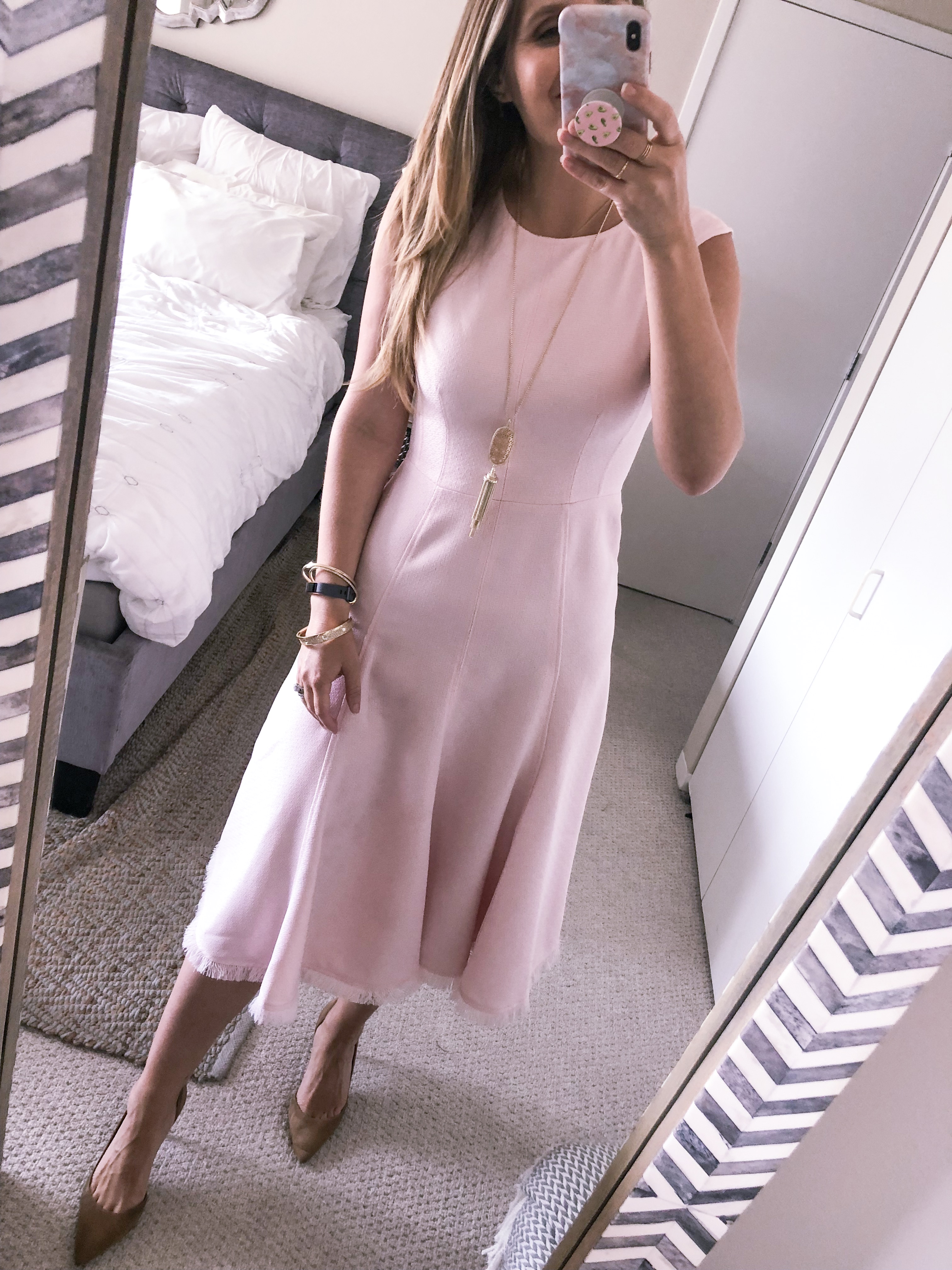 Pink Sleveless Eliza J Dress from Nordstrom